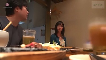 A Woman Goes On A Date With Her Boyfriend, And When He Looks Away, She Is Escorted To A Hotel For A Romantic Encounter
