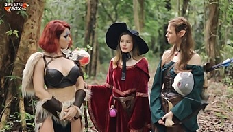 Role Play Game With A Beautiful Kitty And Other Beautiful Girls.