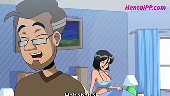 O Enteado Recebe Ajuda Da Mamãe Peituda Para Gozar Neste Desenho Animado.